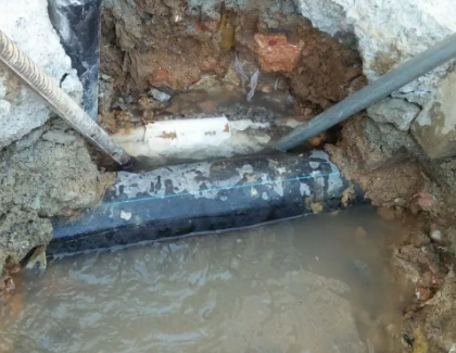 轮台测漏水之水管漏水